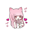 ピンクな猫耳少女2（個別スタンプ：26）