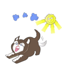 2 dog and the beautiful（個別スタンプ：1）