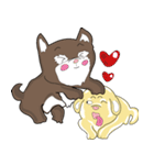 2 dog and the beautiful（個別スタンプ：4）