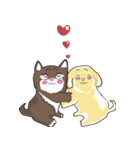 2 dog and the beautiful（個別スタンプ：7）