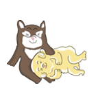 2 dog and the beautiful（個別スタンプ：10）