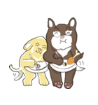 2 dog and the beautiful（個別スタンプ：19）