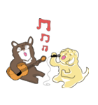 2 dog and the beautiful（個別スタンプ：37）
