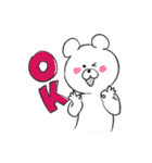 使い勝手が良くも悪くもないクマ（個別スタンプ：3）
