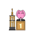 Pink Pouly（個別スタンプ：40）