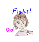 R's girl sticker（個別スタンプ：1）