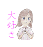 R's girl sticker（個別スタンプ：4）
