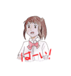 R's girl sticker（個別スタンプ：6）