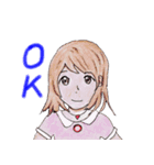 R's girl sticker（個別スタンプ：7）