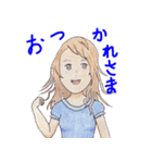 R's girl sticker（個別スタンプ：10）