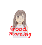 R's girl sticker（個別スタンプ：12）