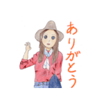 R's girl sticker（個別スタンプ：17）