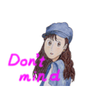 R's girl sticker（個別スタンプ：24）