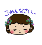 女の子（時々男の子）のあいさつスタンプ（個別スタンプ：7）