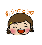女の子（時々男の子）のあいさつスタンプ（個別スタンプ：10）