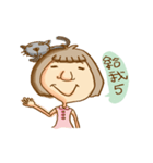 a little girl with cat-olio（個別スタンプ：4）