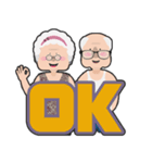 We love Grandpa and Grandma.（個別スタンプ：16）
