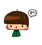The little green's daily life（個別スタンプ：1）