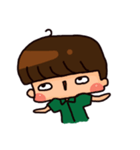 The little green's daily life（個別スタンプ：3）