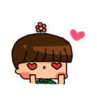 The little green's daily life（個別スタンプ：12）