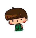 The little green's daily life（個別スタンプ：17）