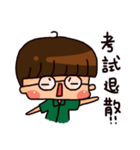 The little green's daily life（個別スタンプ：34）