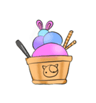 Yellow chick and friends（個別スタンプ：22）