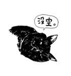 eh！cat！ Black and white illustrations 2（個別スタンプ：8）