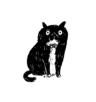 eh！cat！ Black and white illustrations 3（個別スタンプ：2）