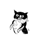 eh！cat！ Black and white illustrations 3（個別スタンプ：12）