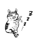 eh！cat！ Black and white illustrations 3（個別スタンプ：26）