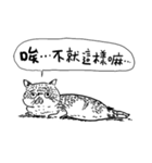 eh！cat！ Black and white illustrations 3（個別スタンプ：35）