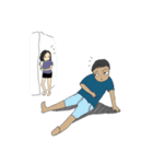 Me ＆ My boyfriend（個別スタンプ：14）