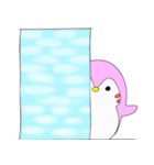 Cold milk penguin（個別スタンプ：14）