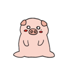 Love to sleep pig and love to eat pigs（個別スタンプ：2）