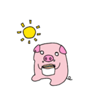 Love to sleep pig and love to eat pigs（個別スタンプ：7）