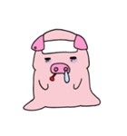 Love to sleep pig and love to eat pigs（個別スタンプ：11）