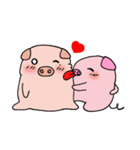 Love to sleep pig and love to eat pigs（個別スタンプ：12）