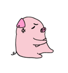 Love to sleep pig and love to eat pigs（個別スタンプ：13）