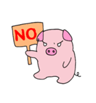 Love to sleep pig and love to eat pigs（個別スタンプ：19）
