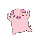 Love to sleep pig and love to eat pigs（個別スタンプ：23）