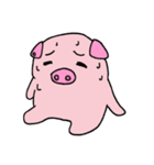 Love to sleep pig and love to eat pigs（個別スタンプ：24）
