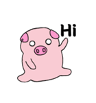 Love to sleep pig and love to eat pigs（個別スタンプ：29）