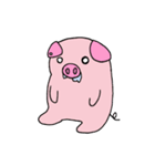 Love to sleep pig and love to eat pigs（個別スタンプ：33）