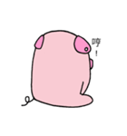 Love to sleep pig and love to eat pigs（個別スタンプ：36）