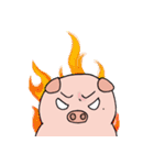 Love to sleep pig and love to eat pigs（個別スタンプ：37）