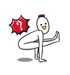 Advanced Yoga with Chicken Duck Seal（個別スタンプ：18）