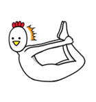 Advanced Yoga with Chicken Duck Seal（個別スタンプ：27）