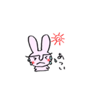 頑張れ！ダメうさぎ（個別スタンプ：1）