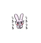 頑張れ！ダメうさぎ（個別スタンプ：3）